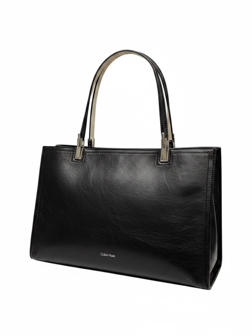 Calvin Klein Black, white and snake print Smooth Leather Tote